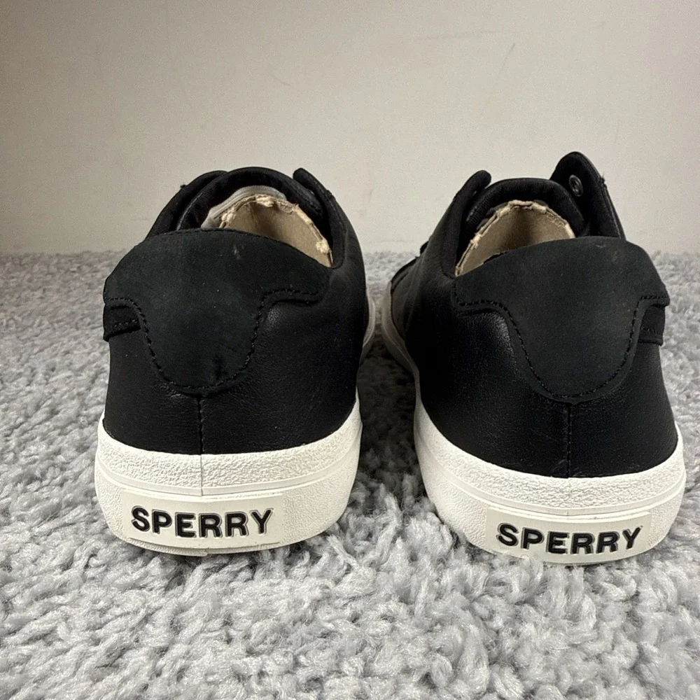 Sperry Sandy LTT Leather STS89204 Black Women's 7.5 New In Box